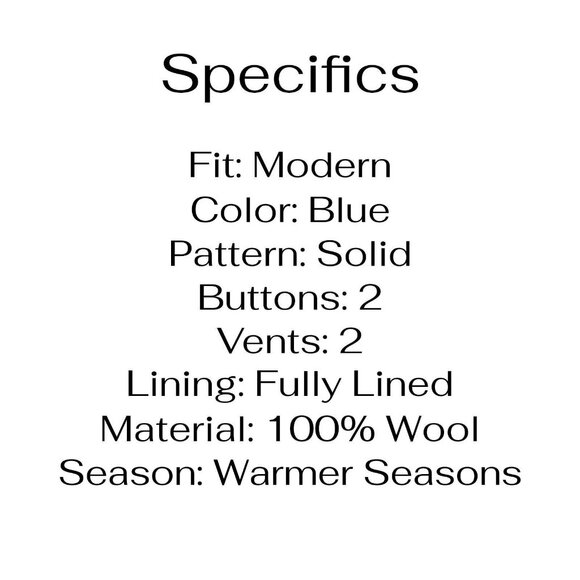 ETRO 42S Blue Blazer Sport Coat Jacket 2-Button Solid T444 - Picture 4 of 11